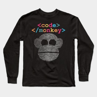 Code Monkey - Developer Syntax Long Sleeve T-Shirt